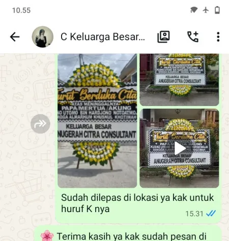 Pengiriman Papan Bunga Duka Pulasaren Pekalipan