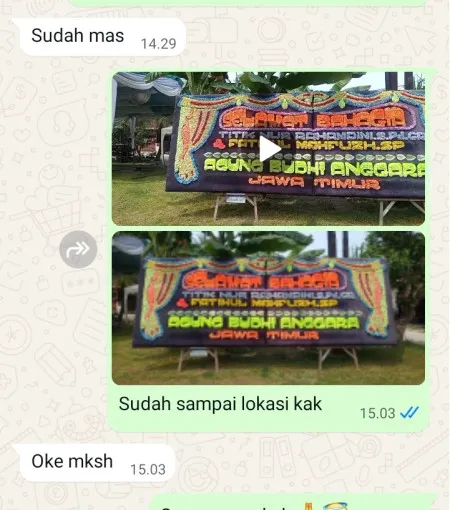 Pengiriman Papan Bunga Pulasaren Pekalipan